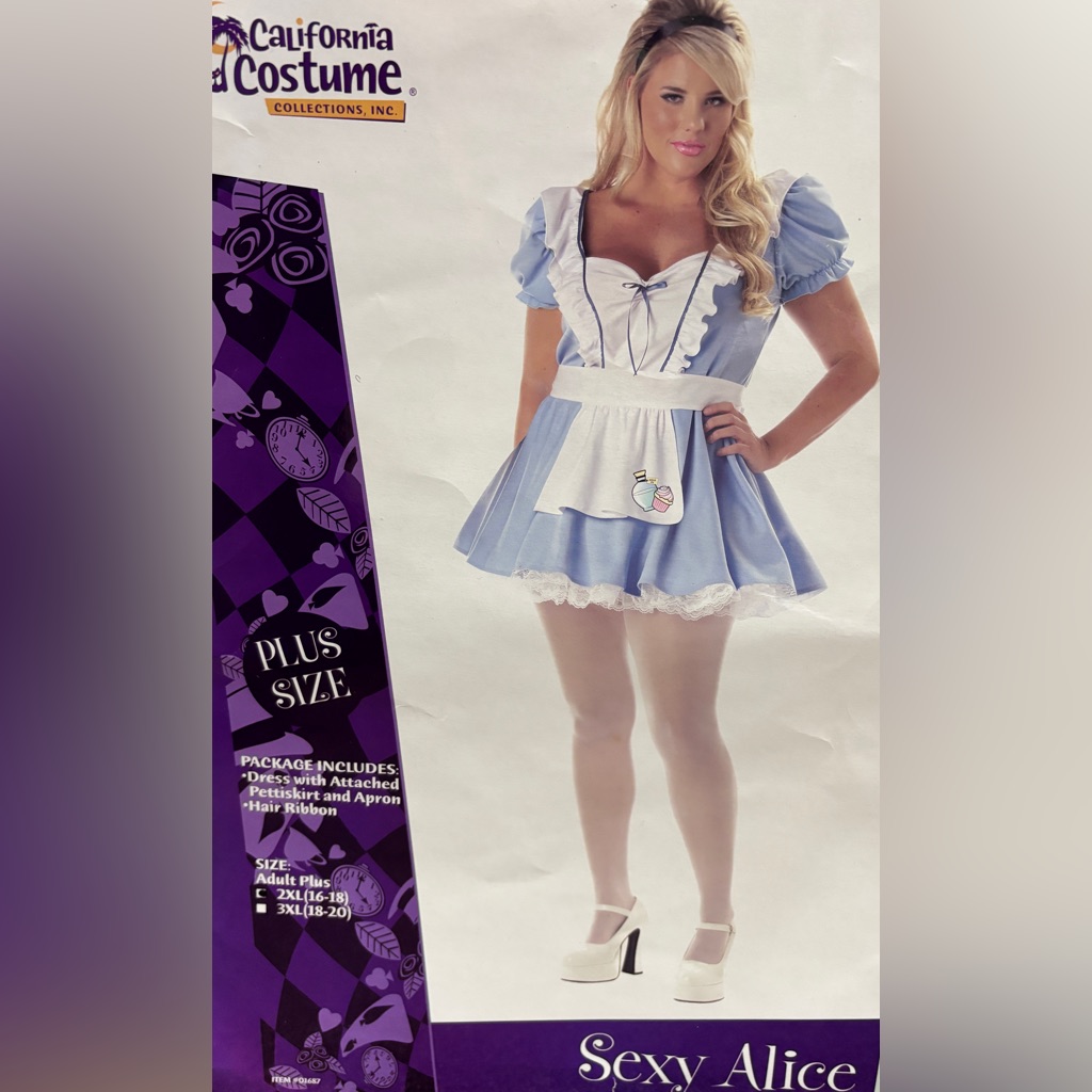 Blue And White Sexy Alice Dress